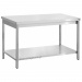 Stainless Steel Centre or Wall Table With 1 shelve