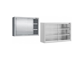 Stainless Steel Wall Cupboards Sliding Doors 