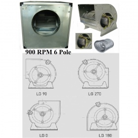 Ventilator für Kanäle Zentrifugal Direktantrieb mit BOX 900 RPM 6 Pol