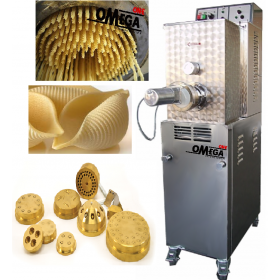 Pasta Machines Stainless Steel version, with Electronic Cutter, Sleeve with Cooling Unit and Fan TR95 INOX      