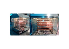 Charcoal Chicken Rotisseries with Glass Doors 