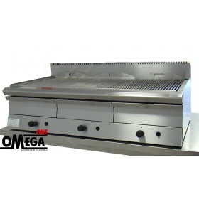 Heavy Duty Gas Vapour Chargrill -3 Burners 1200x700x300 mm