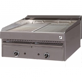 Heavy Duty Gas Vapour Chargrill -2 Burners 765x700x430 mm 