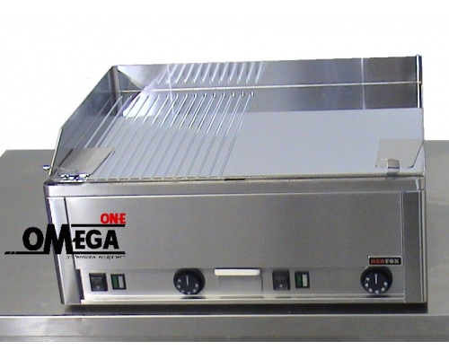 Electric Griddle Chrome Plates -1/2 Smooth and 1/2 Ribbed Surface FTHRC-60E