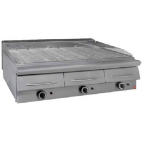 Heavy Duty Gas Vapour Chargrill -3 Burners 1200x630x340 mm