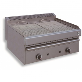 Heavy Duty Gas Vapour Chargrill -2 Burners 770x630x430 mm