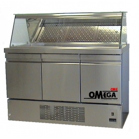 Refrigerated Fish Display Counter with Keepers 