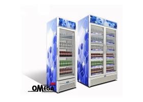 Chilled Display Upright Glass Door Chillers 