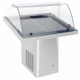 Refrigerated Fish Display Counter with castors 1000x900x1200 mm