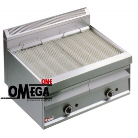 Heavy Duty Gas Vapour Chargrill -2 Burners 800x700xh440/610 mm