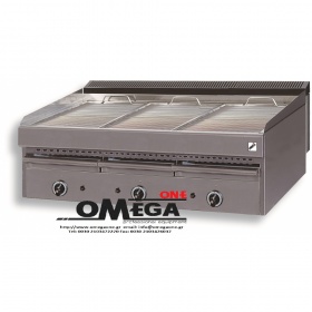 Heavy Duty Gas Vapour Chargrill -3 Burners 1130x700x430 mm