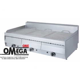 Heavy Duty Gas Vapour Chargrill -3 Burners 1130x700x430/460 mm