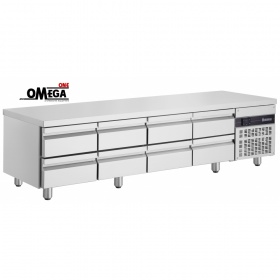 Refrigerated Counters with 8 Drawers dim. 2240x700x620 mm PWN333