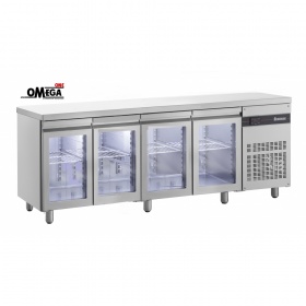 4 Opening Glass Doors Refrigerated Counter SERIES 600-700
