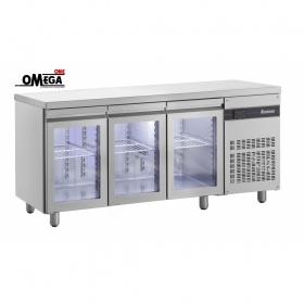 3 Opening Glass Doors Refrigerated Counter dim. 1790x700x870 mm ΡNN99/GL