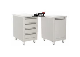 Stainless Steel Cupboard with container or a set of drawers