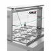 Kühltisch Pizza-Saladette mit Glasaufbau außen 1360x700x1310 ZQV9
