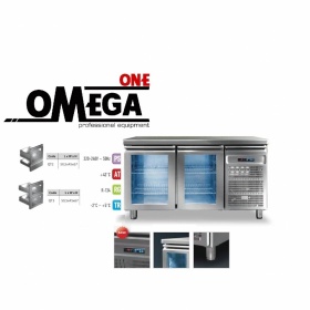 3 Glass Doors Refrigerated Counter dim. 1450x600x865 mm Series 60 