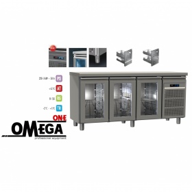 3 Glass Doors Refrigerated Counter dim. 1750x700x865 mm GN 1/1 Series 70 