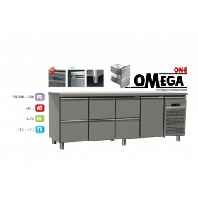 Refrigerated Counters wIth 6 Drawers 1 Door dim. 2270x700x865 mm Series 70