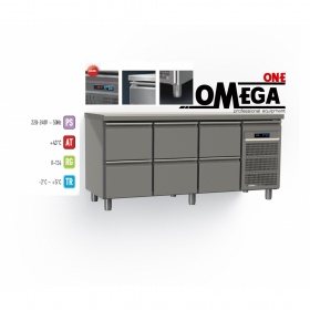 Refrigerated Counters wIth 6 Drawers dim. 1820x700x865 mm Series 70