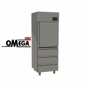 Ψυγείο Θάλαμος Συντήρηση 455 Ltr 1 Πόρτα 3 Συρτάρια διαστ. 570x800x2035 mm GINOX
