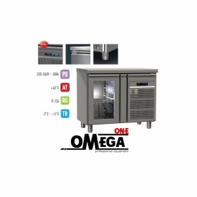 Ψυγείο Πάγκος Συντήρηση με 1 Γυάλινη Πόρτα διαστ. 955x700x865 mm GN 1/1 Σειρά 70