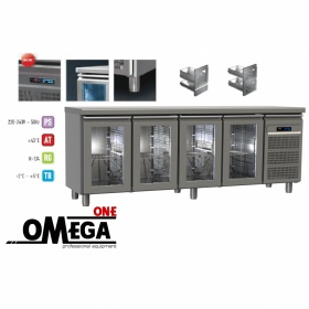 4 Glass Doors Refrigerated Counter GN Series 60-70