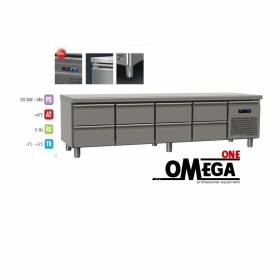 Refrigerated Counters wIth 8 Drawers dim. 2270x700x640 mm Series 70