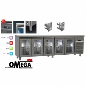 5 Glass Doors Refrigerated Counter Series 60-70 