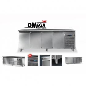 4 Doors Refrigerated Counter dim. 2200x700x865 mm GN 1/1. Series 70