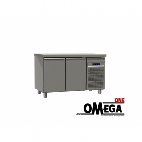 2 Doors Freezer Prep Counter dim. 1450x600x865 mm -Omega One ΟΜ/GNMKF152PP
