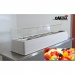 Tisch-Kühlvitrine/Salatbar Pizzakühlaufsätze Größe 1580x450x230 mm mod. MIDI