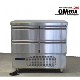 Kühltisch mit 4 Schubladen GN 1/1 maße 915x700x865 mm Serie 70