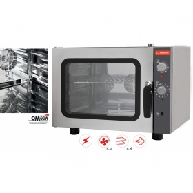 Electric Convection Oven 4 GN 1/1 -3,5 kW with Humidifier GEU411/230