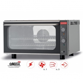 Electric Convection Oven 3 trays (600x400 mm) -3,6 kW with Humidifier BERU364