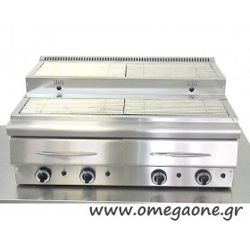 Double Gas Vapour Chargrill 1000x630x340 mm 