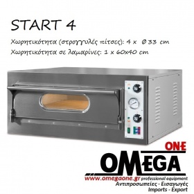 START 4 Single Deck Electric Pizza Oven 4 x ‎Ø 33 cm