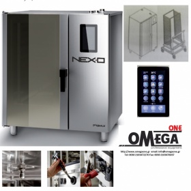 Φούρνος Μαγειρικής -20 GN 1/1 Κυκλοθερμικός Ηλεκτρικός Combi Direct Steam Πάνελ Αφής Αυτόματη Πλύση,NEXO NDE-120-HS