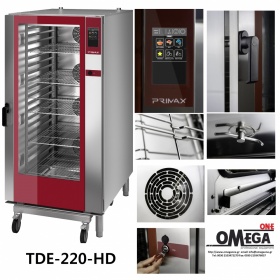 PRIMAX 20 GN 2/1 Gas Convection and Direct Steam Touch panel Oven for Gastronomy PLUS TDG-220-HD