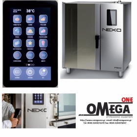 NEXO NDE-609-HS Electric Convection and Direct Steam Touch panel Oven for Pastry -9 Trays 400x600 mm