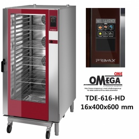 Elektro Heißluftofen für Bäckerei und Beschwadung 16 blechen 400x600 mm PLUS TDΕ-616-HD