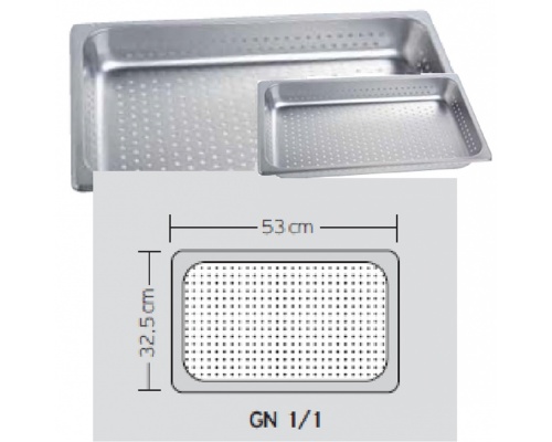 1/1 Perforated Gastronorm Container GN Pan