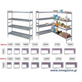 CR15 Cold room Shelving 4 Level Bays /M80