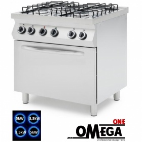 ProChef  4 Burners Gas Range Cooker with Electric Oven GN 1/1