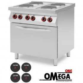 4 Ring Electric Range + Electric Convection Oven