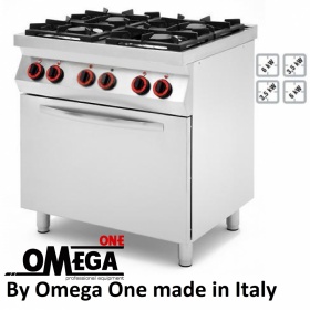 4 Burners Gas Range Cooker with Electric Oven GN 1/1