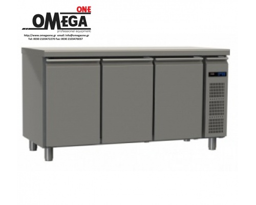 3 Doors Refrigerated Counters Without Compressor Line 60, 70 and 80