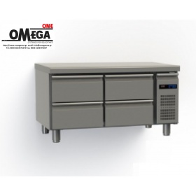 Kühltisch ohne Aggregat mit 4 Schubladen Abmessungen: 1145x700x640 mm Serie 70