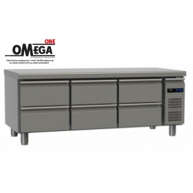 6 Drawers Refrigerated Counters Without Compressor dim. 1595x700x640 mm GN 1/1
